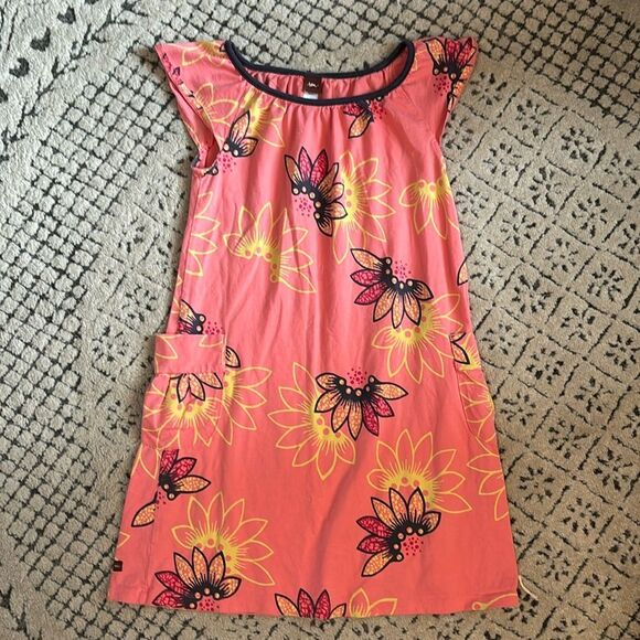 Tea Collection Other - Tea Girl's Flutter Sleeve Dress Sz 10